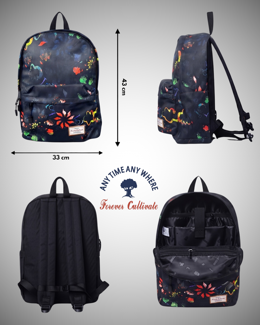 Sac à dos Forever Cultivate – Midnight Bloom v2